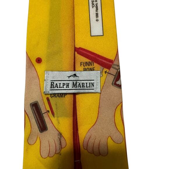 Ralph Marlin ‘OPERATION’ Game Men's Necktie 1996 HASBRO Vintage Game Board Tie - Picture 4 of 7